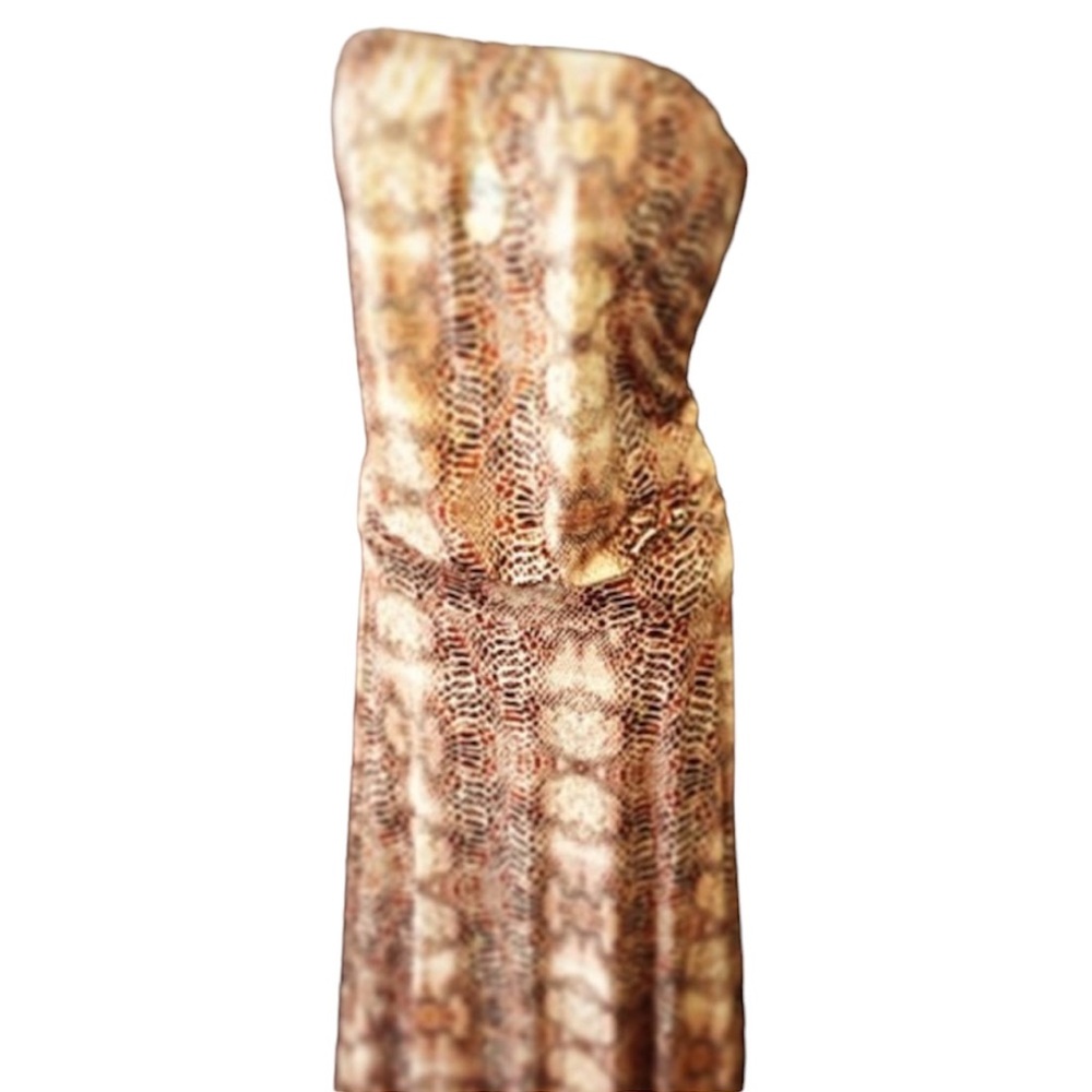 Snakeskin Strapless Maxi Dress Ladies Size Medium EUC